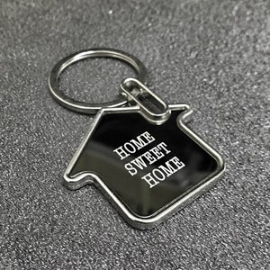 Home Keychain Housewarming Gift New Home Gift House Keys Keyring Moving In Together First Home Funny Housewarming
