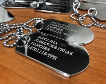 Custom dog tags for humans hotsell