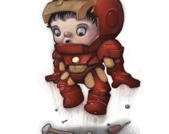 11X14&quot; Baby Ironic man boy, Color Print, Signed