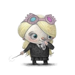 11X14" Baby Loony, Wizard girl. Color Print, Signed