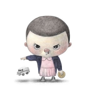 11X14&quot; Baby Eleven El, Color Print, Signed. Stranger stuff