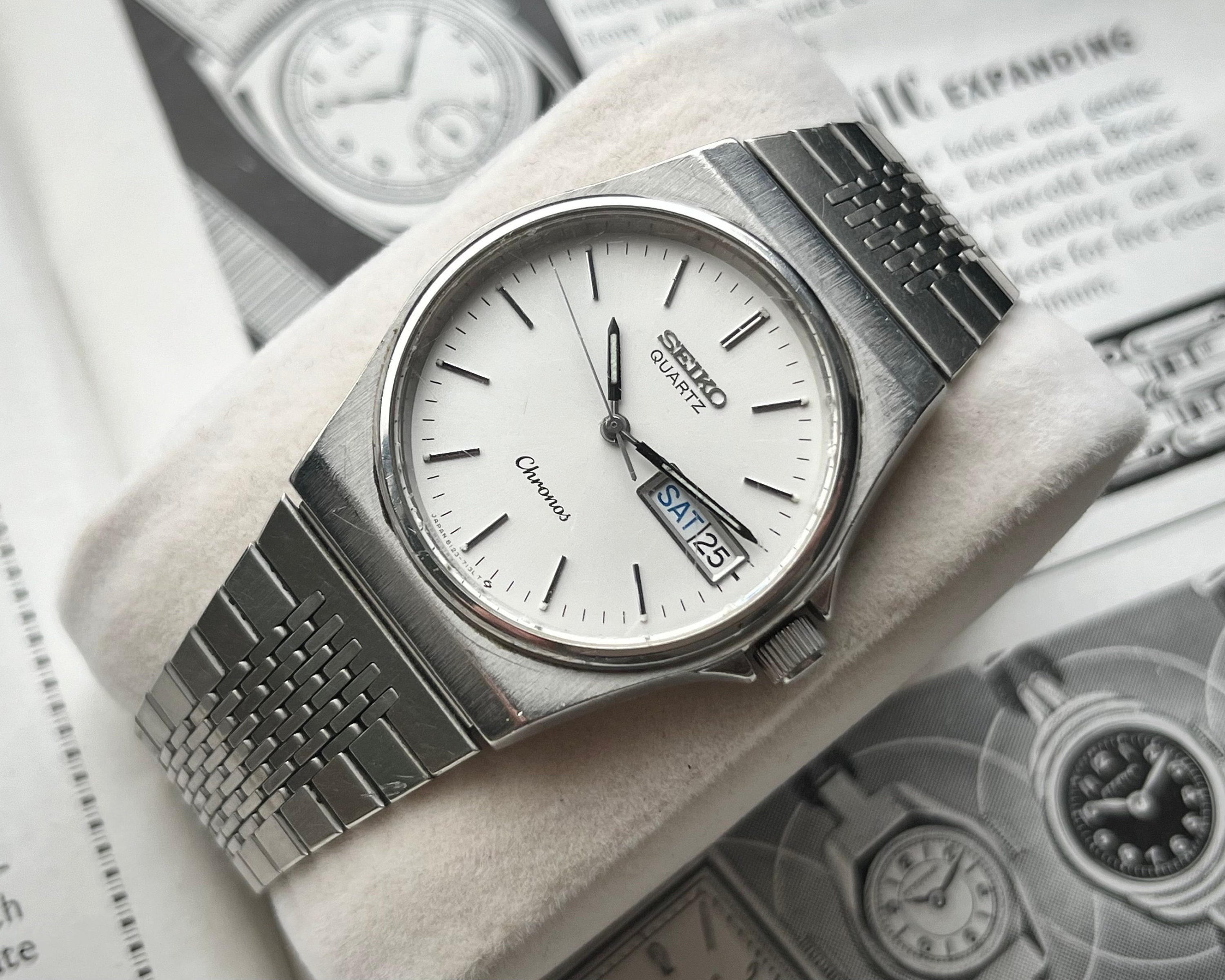 SEIKO CHRONOS 8123-7090 SUWA メンズクォーツ SEIKO CHRONOS 8123-7090 SUWA メンズクォーツ メンズ