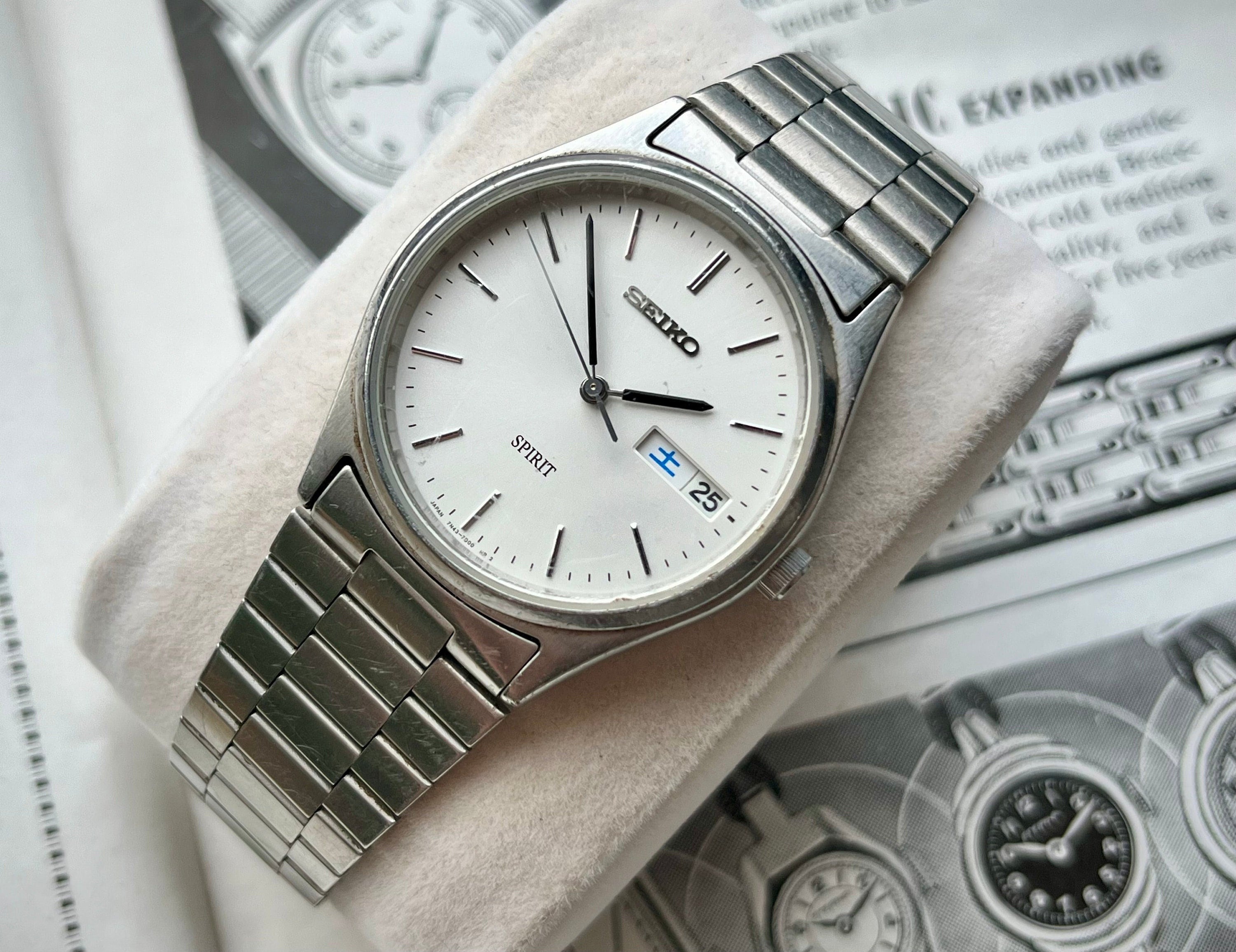 時計 SEIKO SPIRIT 7N43-7B60 MENS QUARTZ SEIKO WATCH SPIRIT 7N43-7B60 QUARTZ STAINLESS STEEL DAY DATE