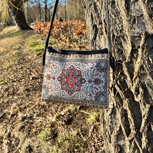 Umhängetasche/handgefertigte Tasche/gewebte Handtasche/mit Griff, Umhängetasche oder Umhängetasche/Boho-Tasche
