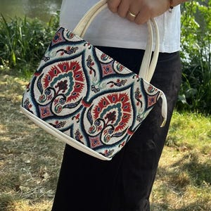 Umhängetasche/handgefertigte Tasche/gewebte Handtasche/mit Griff, Umhängetasche oder Umhängetasche/Boho-Tasche