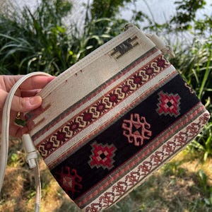 Umhängetasche/handgefertigte Tasche/gewebte Handtasche/mit Griff, Umhängetasche oder Umhängetasche/Boho-Tasche