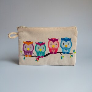 Brieftasche/Eulendesign/kleine Tasche/Geldbörse/Münzentasche/Eulenliebhabergeschenk/Eulendruck/Kindergeschenk/Geschenk für sie