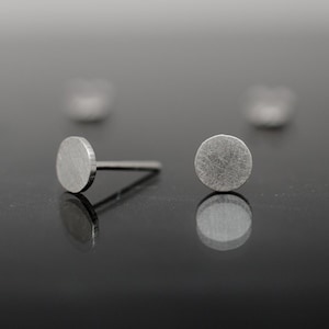 Cute silver points 925 sterling silver stud earrings. Hand cut tiny points studs. Geometry lovers gift. image 1