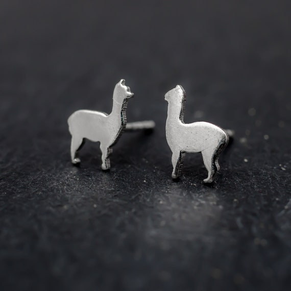 Alpaca stud earrings Alpaca stud earrings