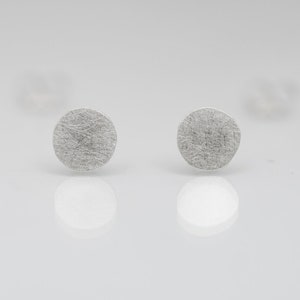 Cute silver points 925 sterling silver stud earrings. Hand cut tiny points studs. Geometry lovers gift. image 3