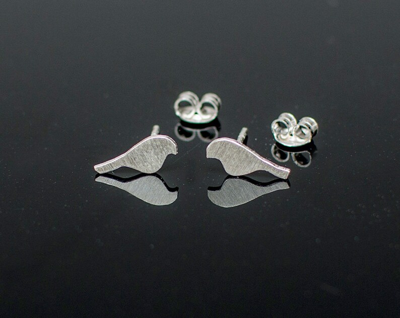 925 Silver Earrings Hollow Out Bird Painting main image 0