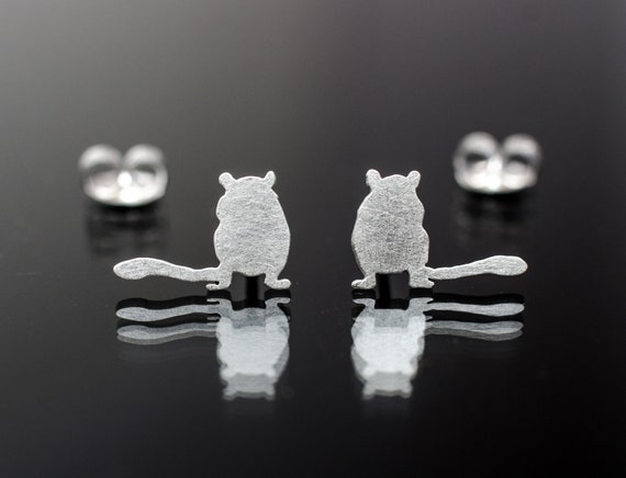Sterling silver animal earrings sale