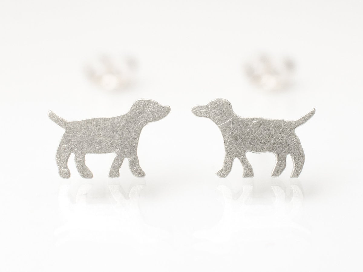 Katy Craig Ltd Orecchini A Perno Con Animali Della Fattoria In Argento 925 - 7x7 Mm, In Scatola Regalo