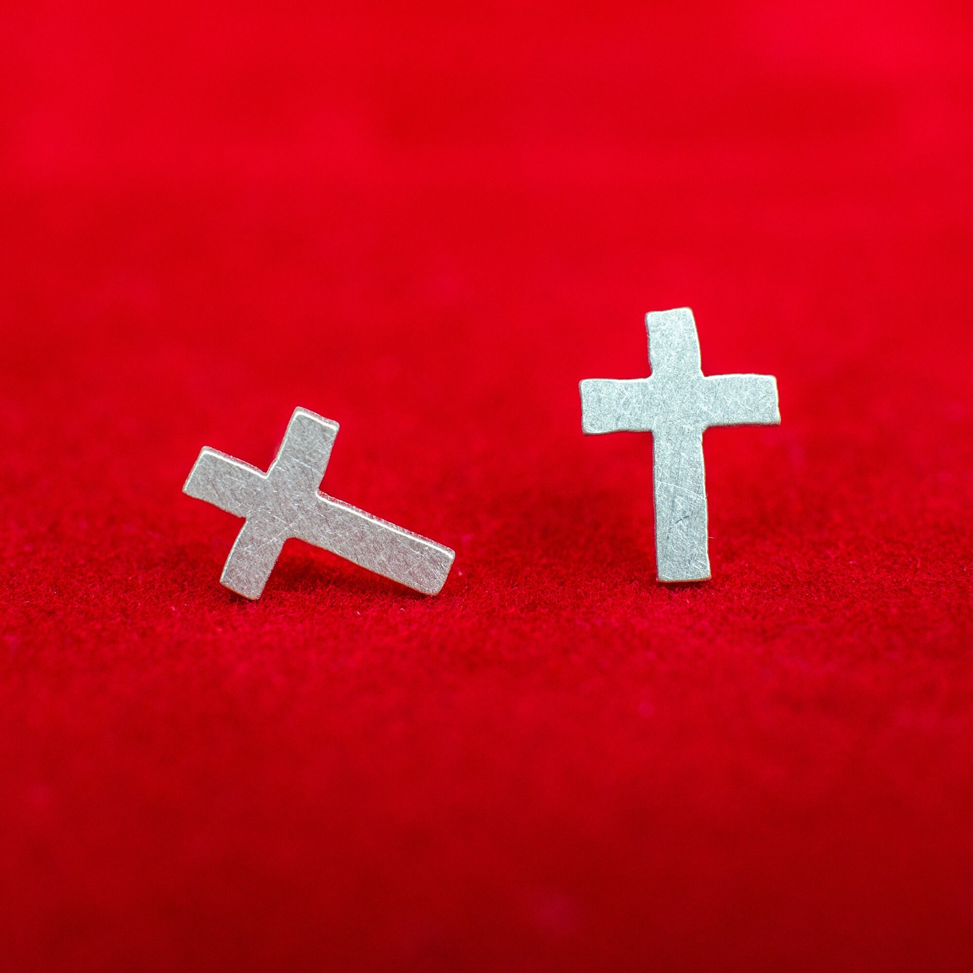 Cross Stud Earrings