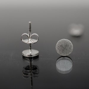 Cute silver points 925 sterling silver stud earrings. Hand cut tiny points studs. Geometry lovers gift. image 8