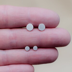 Cute silver points 925 sterling silver stud earrings. Hand cut tiny points studs. Geometry lovers gift. image 9