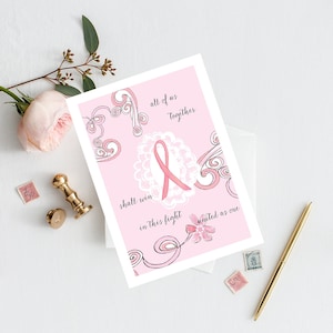 Cancer Support Card Sets - Breast Cancer Support Card - Woman Wellness Card Set - Healing Card Set
