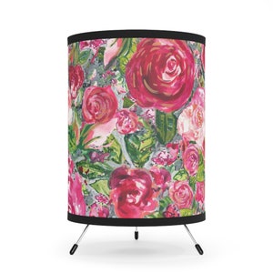 Tripod Lamp with High-Res Printed Shade, US\CA plug