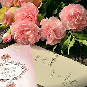 Support Card for Friend, Mental Health Support, Send a Hug Card | Virtual Hug