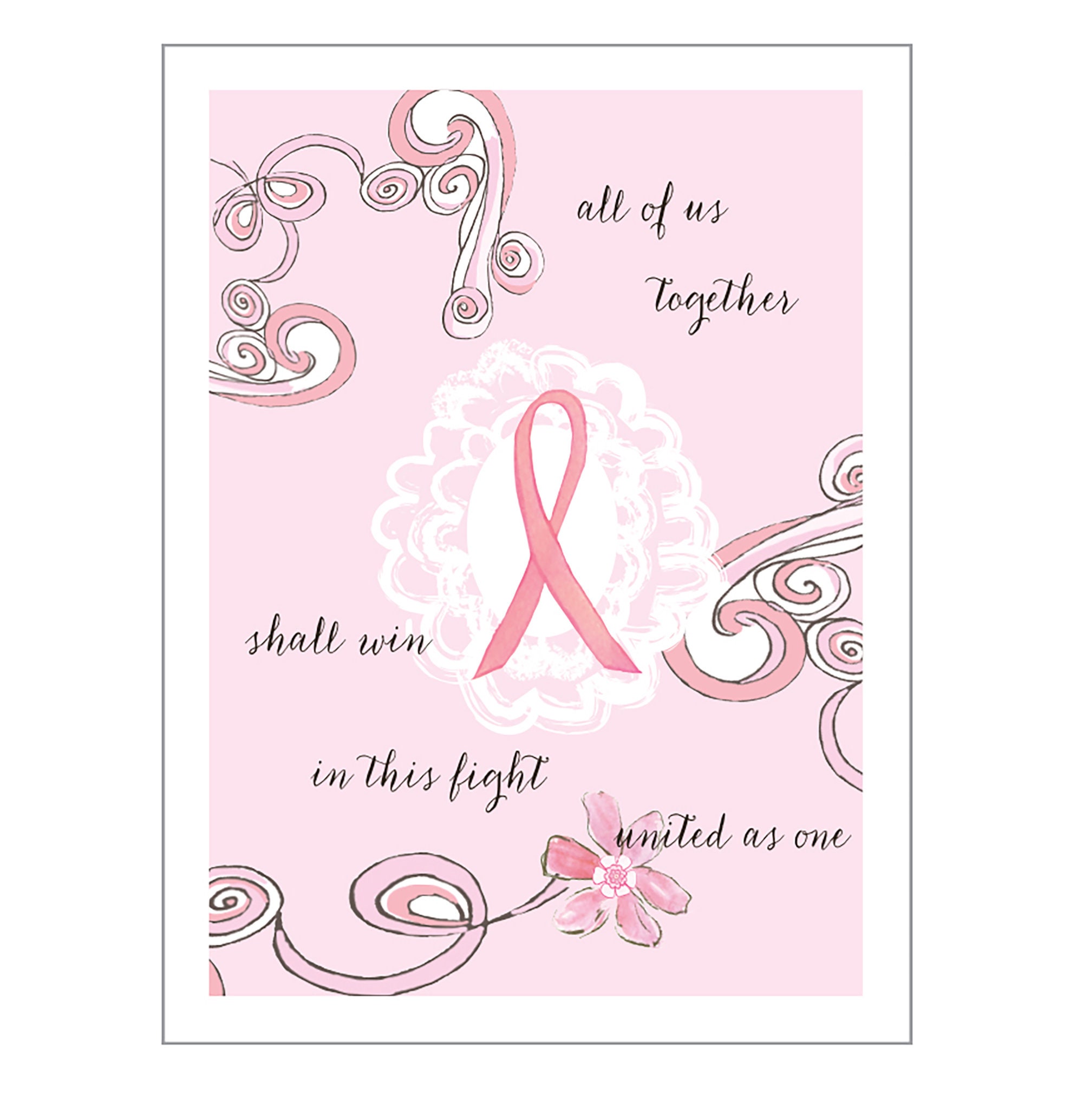 Cancer Support Cards Breast Cancer Support Wellness Card Etsy