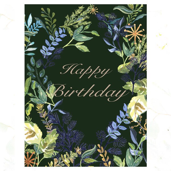 Handmade Birthday Card | Birthday Card for Nature Lover | Father or Son Birthday Card  Simple Birthday Card | Anyone Birthday Card