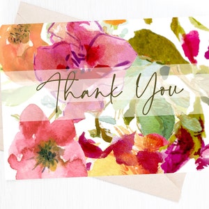 Thank You Card Set | Blank Note Card Set | Stationery Sets | Business Notecards | Thank You Notes | Floral Notes