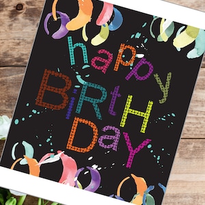 Carte d'anniversaire drôle | Cartes pour hommes | Anniversaire coloré | Cartes d'anniversaire générales | Carte d'anniversaire pour papa | Carte pour frère
