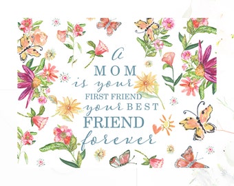 Mom Cards | Mother's Day Cards, Card for Mom | Happy Mother's Day Card | Best Mom | Mom Best Friend