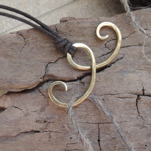 Portugese gebreide ketting met dubbele haak - messing koper sterlingzilver - cadeau voor breier - gevlochten breiwerk - breien van sieraden