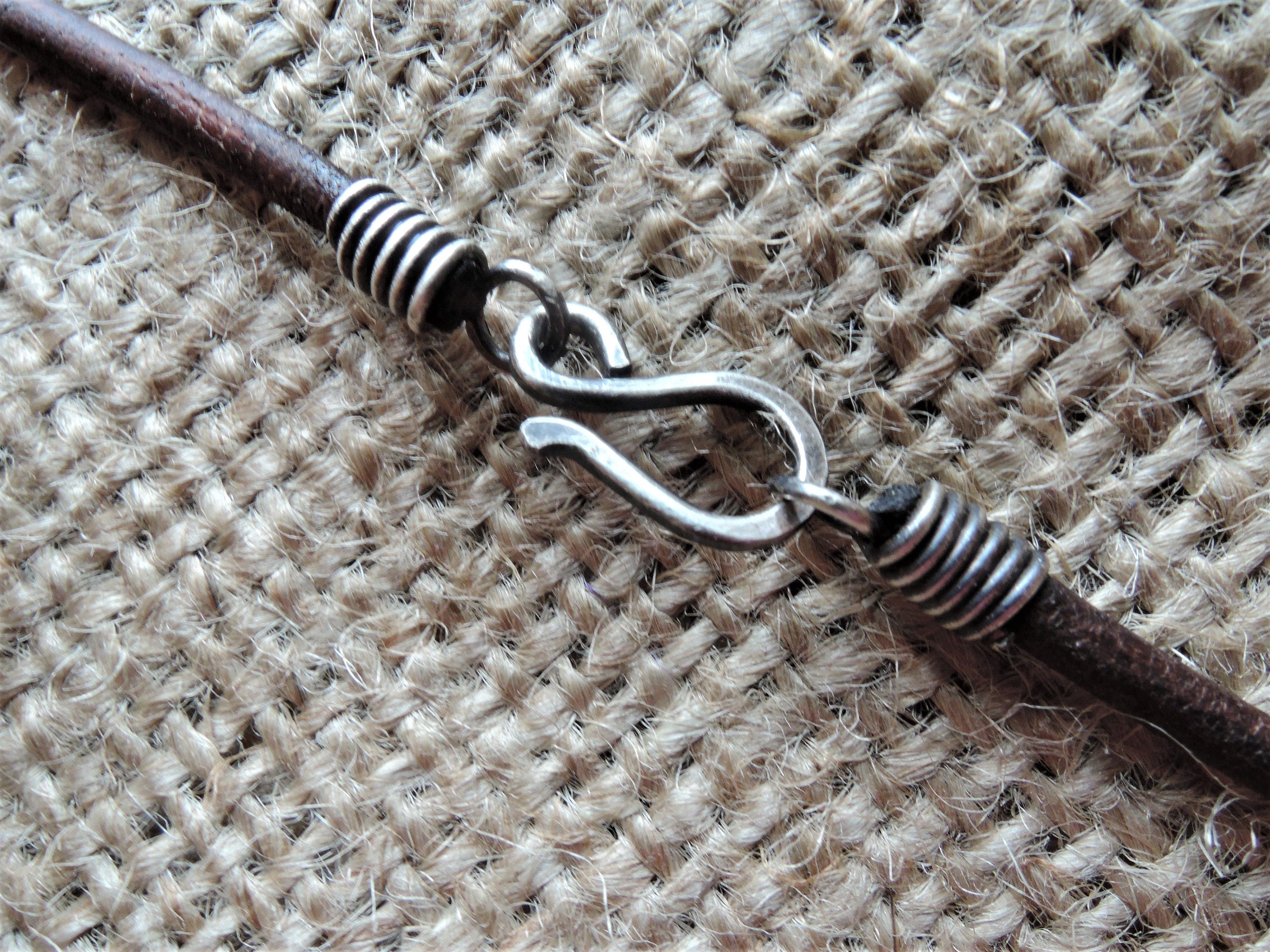 Leather Cord Necklace 2.5 mm Vintage Brown or Black Thick Etsy