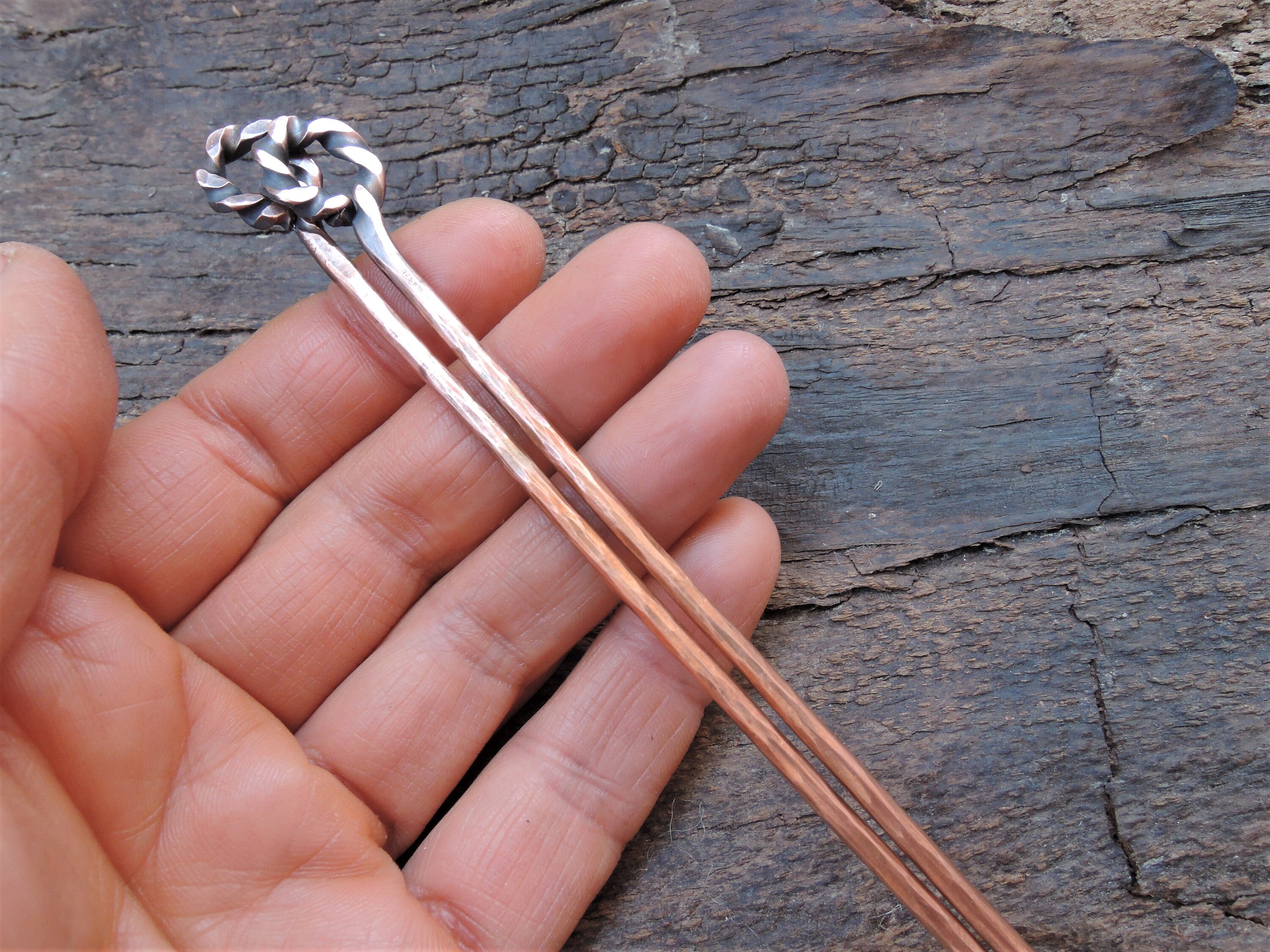 Handmade knitting needles Copper knitting accessory Knitters Etsy