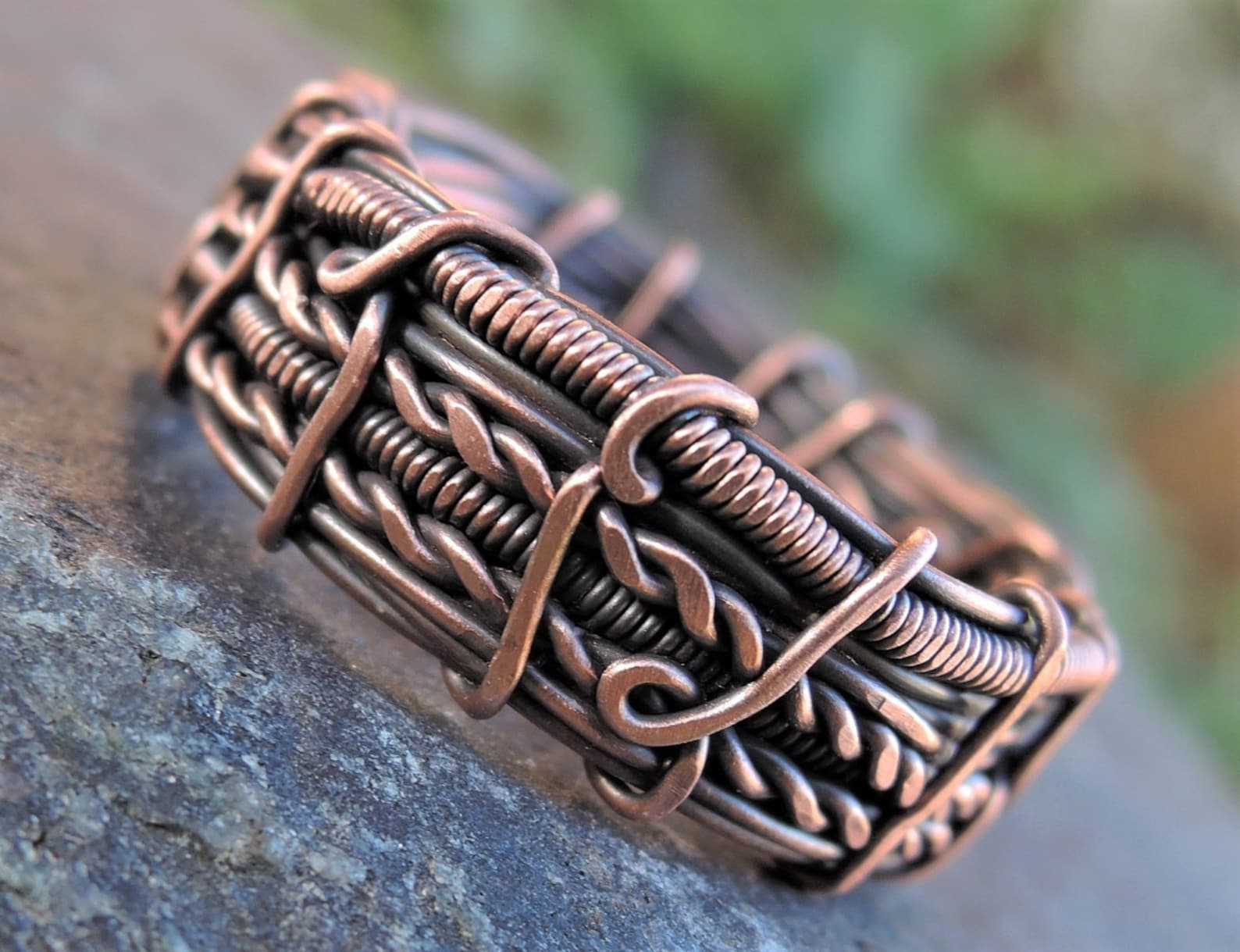 Медный браслет wire Wrap