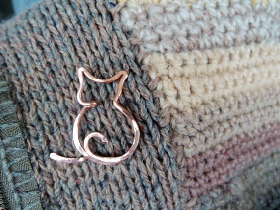 Broche épingle à Châle Mignonne Chat - Accessoire Femme Alliage - Neuf Avec étiquettes