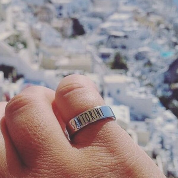 Santorini Travel Ring