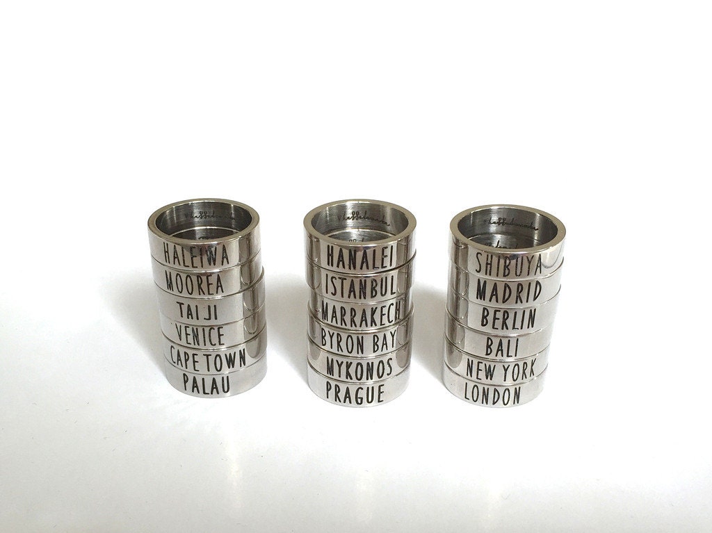 Travel Rings Set Travel Rings - Etsy