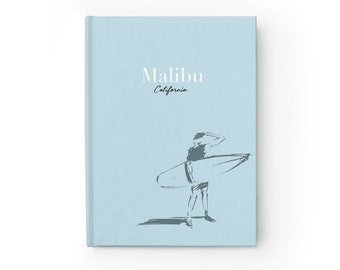 Malibu Travel Journal Los Angeles Notebook