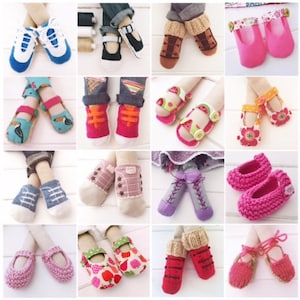 Dress Up Cloth Doll Bumper Shoe Pattern Bundle For Straight Leg Fabric Dolls PDF Sewing Pattern & Photo Tutorial Digital Download