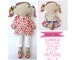 Dress Up Cloth Doll 'Scout' with Custom Summer Doll Clothes & Accessories PDF Sewing Pattern Digital Download 