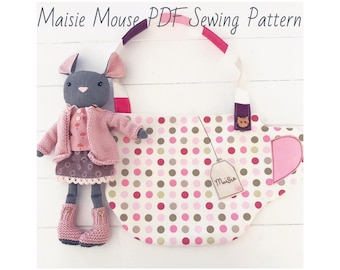PDF 12 Inch Mouse Doll 'Maisie' + Clothes, Accessories & Teacup House Sewing Pattern | Photo Tutorial | Instant Digital Download
