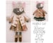 Dress up Cloth Cat Doll 'Pebble' with Custom Winter Clothes and Accessories PDF Sewing Pattern 