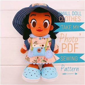 PDF Small Girl Doll Clothing Collection & Accessories 'Take My Photo' Fits Nuimos Sewing Pattern | Photo Tutorial | Instant Digital Download