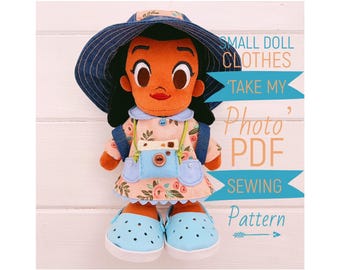 Collezione di vestiti e accessori per bambole in formato PDF "Scatta la mia foto" per modelli di cucito Nuimos / Tutorial fotografico / Download digitale istantaneo