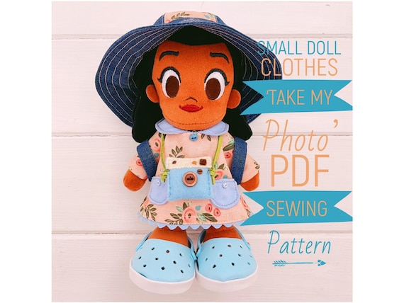PDF Small Girl Doll Clothing Collection & Accessories 'Take My Photo' Fits Nuimos Sewing Pattern | Photo Tutorial | Instant Digital Download