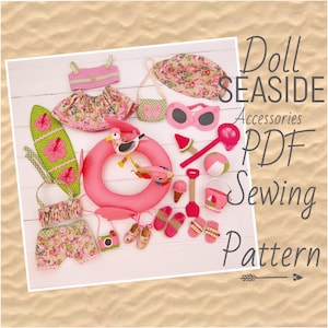 PDF 14 Inch Girl Doll Summer Clothing & Accessories Sewing Pattern | Step by Step Photo Tutorial | Instant Digital Download image 1