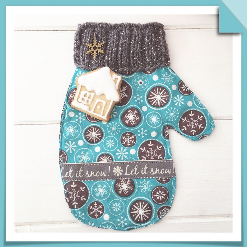 Mitten Mug Rug Winter and Christmas Mitten Style Mug Rug Coaster PDF Sewing Pattern ...