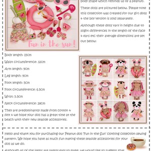 PDF 14 Inch Girl Doll Summer Clothing & Accessories Sewing Pattern | Step by Step Photo Tutorial | Instant Digital Download image 17