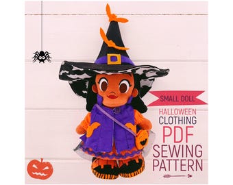 PDF Minidocka Halloweenkläder + Tillbehör Passar Nuimos Symönster | Steg-för-steg Fotohandledning | Direkt Digital Nedladdning