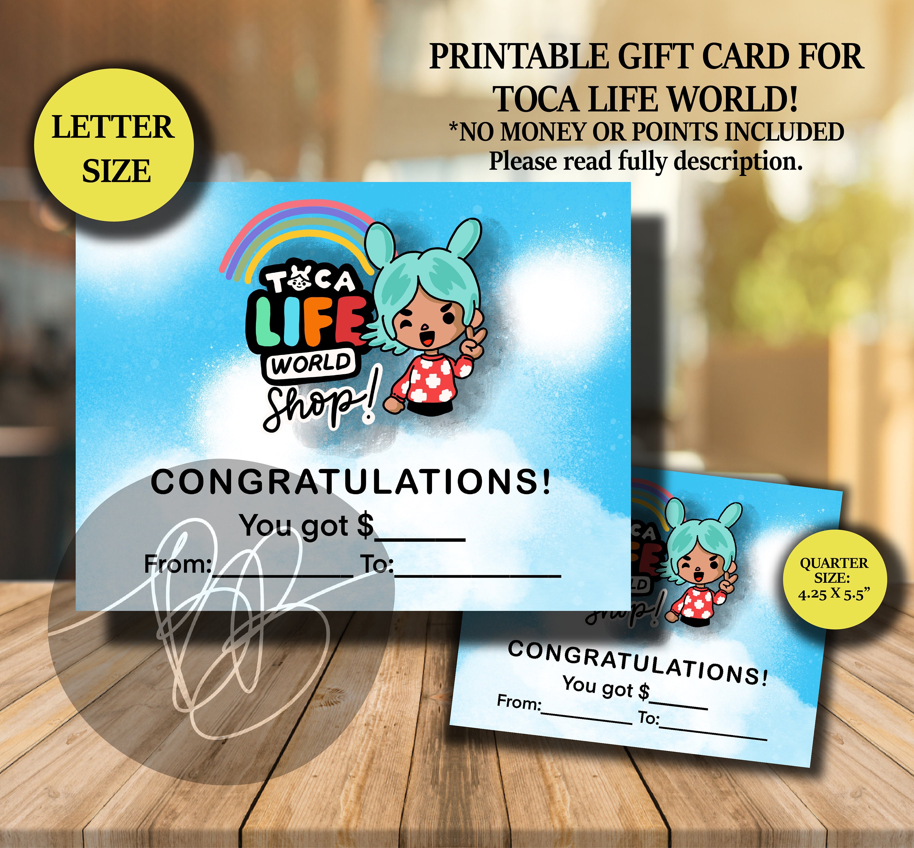 Toca Life World Invitation Printable DIY