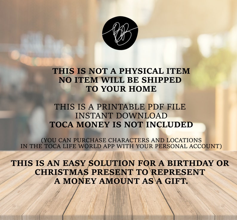 Toca Life World Gift Card Printable Toca Boca Life Gift Card Etsy Israel