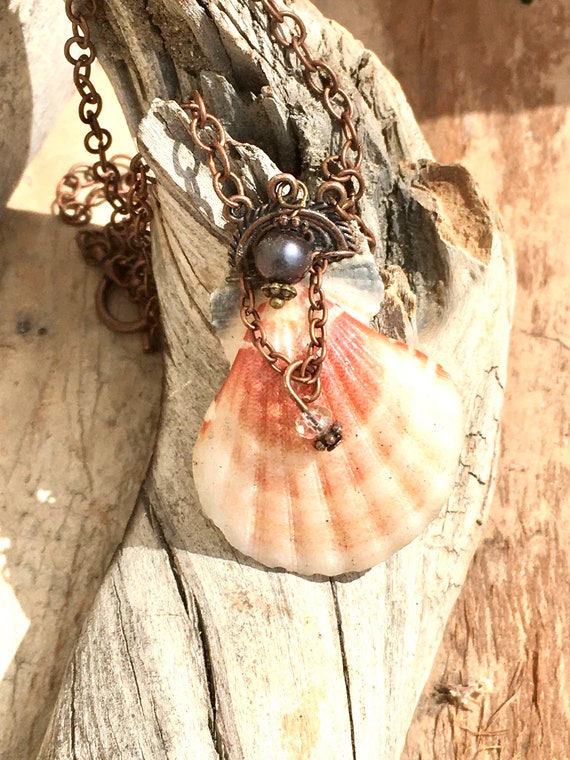Unique seashell jewelry deals
